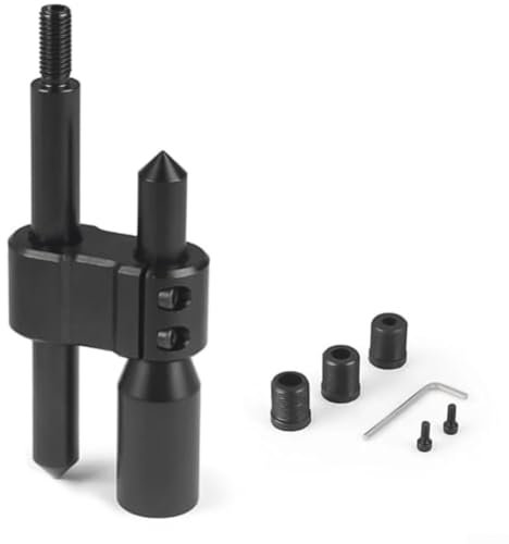 PETSTIBLE Schaltknauf, Auto-Aluminium, H-Typ-Schaltknauf-Verlängerung, verstellbare Verlängerung mit drei Adaptern (M12 x 1,25)
