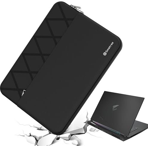 Smatree Housse pour Ordinateur Portable 15,6 Pouces pour GIGABYTE AORUS 15 BKG 2024/9KF/9MF/9SF, AORUS 15X AKF/ASF, GIGABYTE étui de Protection avec Poche pour Accessoires (E612)