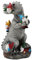PerGar Statues de Jardin de Nains de Dinosaure, Statue de Jardin, Décoration Extérieure, Nains de Jardin de Dinosaures, Statues de Nains de Jardin, Décorations de Cour, Statue de