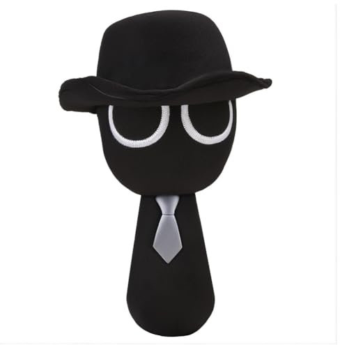 Kouipoie Sprunki Plüschtier,7.8 Weiches Kuscheltier für Kinder & Erwachsene,Lustiges Sprunki Plush Spielzeug als Geschenk zu Geburtstag,Ostern,Sprunki Toys Fans Lieben Es. (Schwarz B)