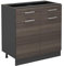 Vicco Küchenunterschrank R-Line, Schubladenschrank für die Küche, Edelgrau, 80 cm ohne Arbeitsplatte