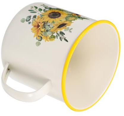 Cabilock Galvanized Iron Mug Vintage Drinking Cup Classical Tea Mug for Home Office Use Large Capacity Water Cup