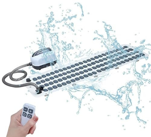 Alfombrilla De Baño For Bañera De Hidromasaje, Alfombrilla De Baño For Masajes De Surf En Casa Con Ajuste De 6 Velocidades, Alfombrilla De Baño Antideslizante Con Almohada Inflable Y Control Remoto
