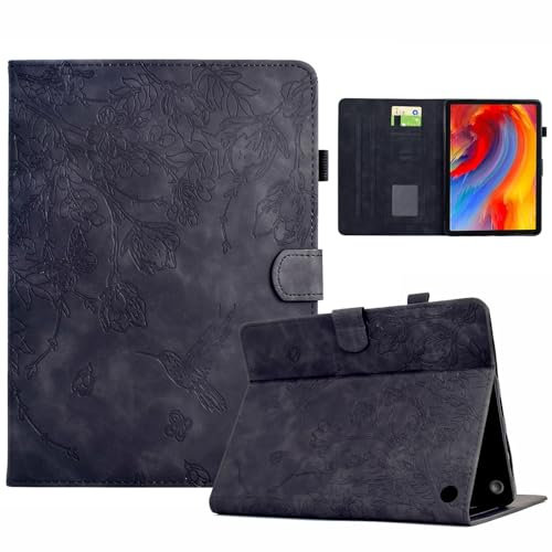 HurrayB For Kindle Fire 7 Tablet 7 inch(12th Generation, 2022 Release) Case with Auto Sleep Wake, For Fire 7 2022 Slim Premium Leather Folio Stand Cover Multiple Viewing Angles Case(Black)