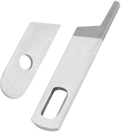 GIONAR Couteau De Machine à Coudre pour Surjeteuse Singer 14U/Babylock/Consew/Elna/Pfaff/Serge-Mate, Couteau Supérieur 412585, Couteau Inférieur 550449, Accessoires Machine à Coudre