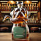 Homtrator Bouteille de Whisky en Forme de Chien de Chasse, Bouteille de vin en Forme de Chien Tenant Un Canard, Carafe à vin Unique, Verres à Whisky Amusants, décoration pour Bar, Maison, Bureau