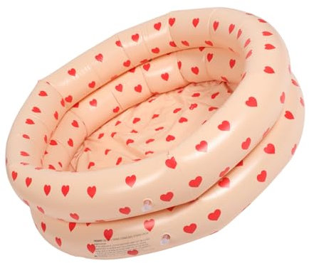 Abaodam Piscine pour Enfants Piscine pour Tout-Petits Flotteur Rectangulaire Pataugeoire À Balles Gonflable Gonflable pour Bébé Toboggans Aquatiques