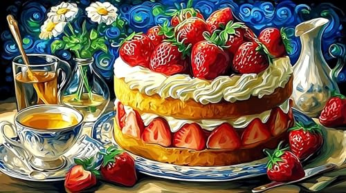 Kuchen Puzzles 1000 Teile Schwer Spielzeug Lernspiel Impossible Herausforderungsspielzeug für Erwachsene und Kinder ab 14 Jahren 75x50cm/1000pcs