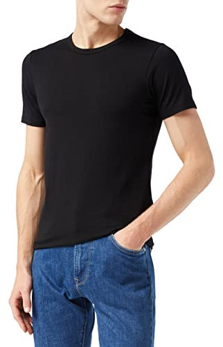 Jack and Jones Men's Basic O-Neck Short Sleeve T-Shirt, Black, Large
