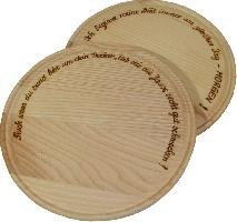 Jausenteller mit Spruch, 30 cm