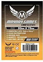 100 Mayday 50 x 75 Custom Card Sleeves Sails of Glory Board Game - Brettspiel Hüllen