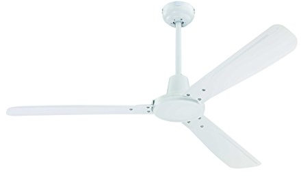 Westinghouse Lighting Ventilatore a Soffitto Urban Gale 7202140 a tre pale, bianco con pale bianche in plastica ABS, 132 cm