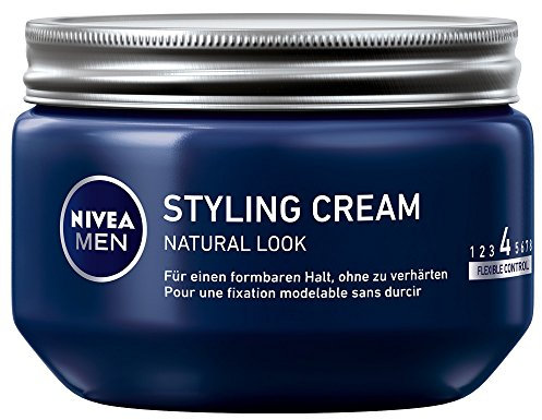 NIVEA MEN Styling Cream im 3er Pack (3 x 150ml), Haarcreme für formbaren Halt ohne zu verhärten, flexibles Haargel für einen Natural Look