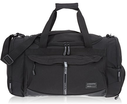 ALESSANDRO/ELEPHANT Sporttasche Mate Fitness Gym Tasche Reisetasche 55 cm / 45 Liter (Black Uni 2 (schwarz))