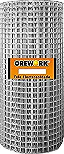 Malla electrosoldada galvanizada para diferentes aplicaciones.Altura: 100 cm/Agujero luz: 19x19 mm/Ø alambre: 1,4 mm/Rollo: 5 m