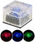 Lunartec Solar Bodenleuchte: Solar-RGB-LED-Glasbaustein mit Dämmerungsssensor, 7 x 5,4 x 7 cm, IP44 (Solarleuchten Pflastersteine, LED Pflaster-Steine, Einbaustrahler)