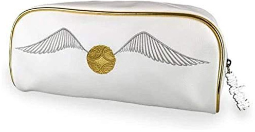 Groovy Uk Harry Potter Golden Snitch Wash Bag, 28 cm Length x 12 cm Width x 10 cm Height, Gold/White