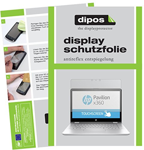 dipos 2x Matte Screen Protector for HP Pavilion x360 14 ba035ng | Ultra-Thin, Anti-Glare, Anti-Reflective, Perfect Fit, Anti-Scratch, Bubble-Free, Fingerprint Compatible, Easy Installation
