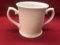 White Bone China Two Handled Mug Sold by Just China