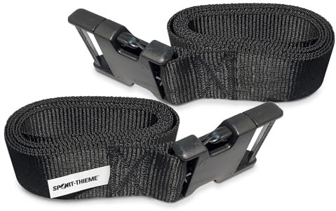 Sport-Thieme Aqua-Jogging-Ersatzgurt | Hydro-Tone | Strapazierfähiger Ersatzgurt für mehr Wasserspaß | 1 Paar | Schwarz | LxBxH 135x2,5x1 cm | Steckverschluss