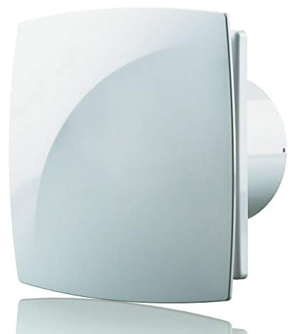 Blauberg 4 100 mm Quiet Humidity & Condensation Extractor Fan Exhaust Air Ventilator White Wall or Ceiling Mounted Ventilation for 100 mm Ducting Quiet Toilet küchenventilator