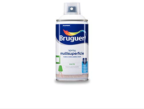 Bruguer Acrylic Multisuperficie Esmalte al agua en Spray Mate Blanco Permanente 300 ml
