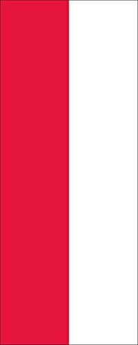 flaggenmeer® Flagge Indonesien 110 g/m² ca. 400 x 150 cm mit Hohlsaum für Ausleger