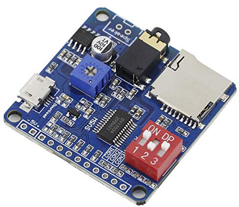 Voice Playback Module MP3 Player UART I/O Trigger Amplifier Class D 5W 64MBit 8M Storage DY-SV8F Flash SD/TF Card for Arduino