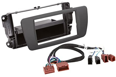 ACV Marco de montaje para radio DIN en Seat Ibiza (2012-2016) - Gris tuam - Kit de cables incluido