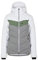 J.Lindeberg W Russel Down Ski Jacket Colorblock-Grau-Weiß, Damen Daunen Isolationsjacke, Größe S - Farbe Thyme Green