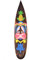 Interlifestyle Deko Surfboard aus Holz 100cm zum Aufhängen mit Tiki Motiv Surfer Deko Surfbrett Polynesien