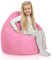 Italpouf Pouf Poire pour Enfants, Pouf geant, Intérieure & Extérieur, Remplissage, Fauteuil, Housse Amovible, Lavable en Machine, Certificat, Imperméable, Rose Clair
