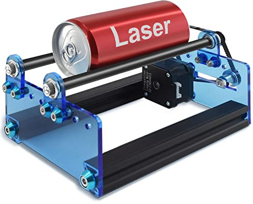 Twotrees Rotationswalze Y Achse Rotationswalze Graviermodul für die Gravur von runden Gegenständen wie Tassen und Dosen, 360° drehbare Gravur, Kompatibel mit den meisten Graviermaschinen