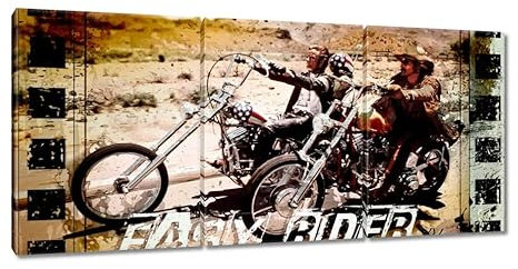 Easy Rider H755M_PC3BI Leinwandbild, 150 x 70 cm