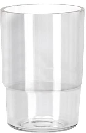 Kleine Wolke Zahnputzbecher Allegra, Wandaccessoire, Farbe Clear, Material: Edelstahl, Glas