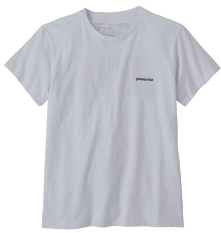 PATAGONIA W's P-6 Logo Responsibili-Tee Top, Bianco, M Donna