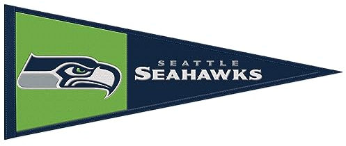NFL Wimpel Seattle Seahawks Football 80x33cm Wool Pennant Primary