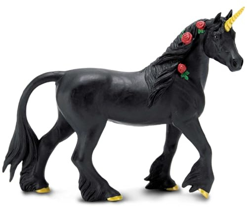 Safari Mythical Kingdoms Ltd Twilight Unicorn Figure Toy for Boys and Girls Ages 3+ Fantasy Figure,Gold, White