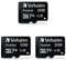 Verbatim Premium Micro SDHC Speicherkarte mit Adapter, 32 GB, Datenspeicher für Foto- und Video-Aufnahmen, Micro SD Karte in schwarz, ideal für Handy, Kamera oder Tablet, 3er Pack