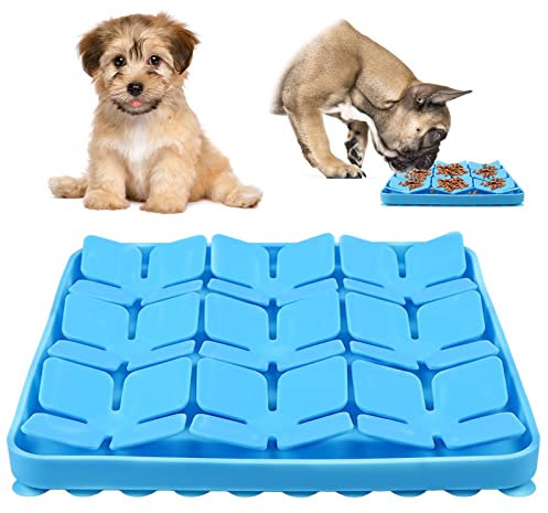 MplehDa Tapis de Chien Snuffle Mat, Silicone Tapis de Leche Chien, Tapis Léchage Chien, Gamelle d'alimentation Lente, Tapis éducateurs pour Chiens Dog Puzzle Toys Tapis de Fouille
