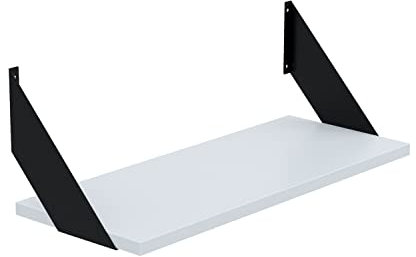 AKKE Hängeregal Flat Wandregal Kinderzimmer Küche Wohnzimmer Badezimmer Loft Büro Regale Wände Regalbrett für Wand-Deko Küchenregal Moderne Wandboard Bücherregal Wand Helle Esche 50x20cm