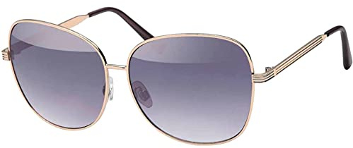 BEZLIT Piloten Sonnenbrille für Damen & Herren – goldfarbener Metallrahmen, UV400, Polycarbonat-Gläser, Filterkategorie 3 (dunkle Varianten) für starkes Sonnenlicht, STVO-zugelassen