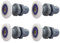 Qikuver Rotelle per la Porta Della Doccia, 4 Pezzi Rotelline per Rulli Box Doccia Ricambi per Porte Scorrevoli Doccia Cuscinetti Rullo, Rullo per porta in vetro per doccia (27MM)