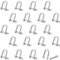 PUCSIQ 20 Stuck Schäkel D Form M4 Edelstahl Schäkel D Edelstahl 304 v4a Rostfrei Schekel Schwere Takelage Kordeln Drahtseil Stahlseil Verbinder Stahlkette, Silber