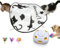 GoldenSun Cat Toys Rechargeable, 4in 1 Interactive Cat Toy for Indoor Cats, Hide and Seek Kitten Wand Toy,Whack a Mole Motion Self Play Cat Toys, Electronic Automatic Cat Toy for Exercise