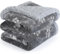 PETTOM wasserdichte Hundedecke, 127 * 100cm Hundedecke Flauschig aus Sherpa Fleece, Hundedecke Waschbar Beidseitige Haustierdecke für Sofa, Grau
