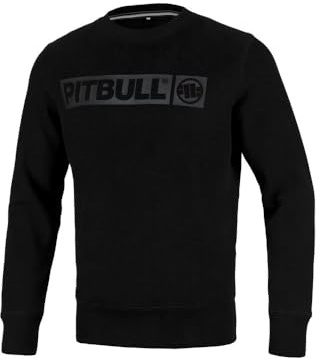 PITBULL Herren Pullover aus Baumwolle Sweatshirt für Männer Pit Bull West Coast Hilltop Black