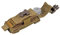 TASCA MOLLE PORTA COLTELLO SOFTAIR MILITARE PIEGHEVOLE NYLON 1000D TAN C88044-T