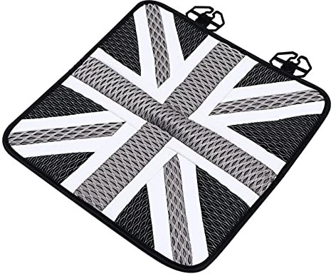 VALICLUD Belüftetes Sitzkissen 1 Stück Sitzkissen Union Jack Ice Silk Bequem Auto-sitzauflage