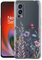 Kaywzo Hülle für OnePlus Nord 2 5G,Transparent TPU Handyhülle mit Gemälde Blume Muster,Ultradünn Stoßfester Schutzhülle,Schön Silikon Cover Case-4